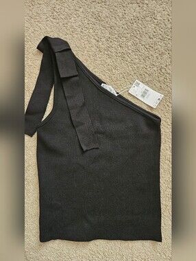 Mango One Shoulder Top, Size M